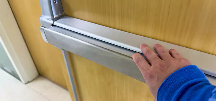 Installing a Push Bar on a Door Centerville